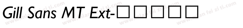 Gill Sans MT Ext字体转换